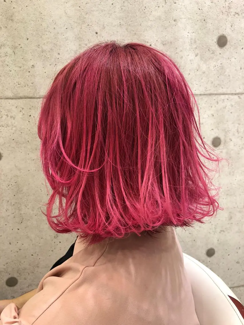 セミロング カラー✨縮毛矯正✨ ハギワラケンタのヘアスタイル