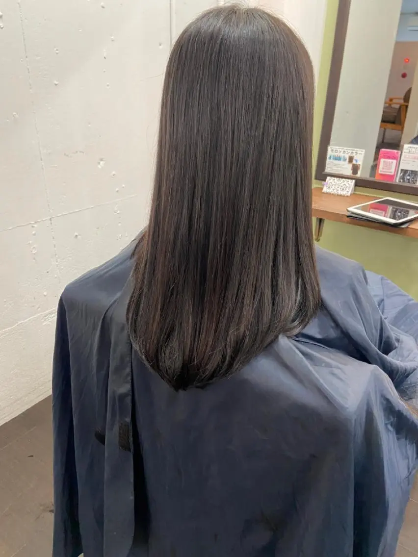 ロング 髪質改善 ロング 縮毛矯正 トリートメント 久木原 ゆりのヘアスタイル