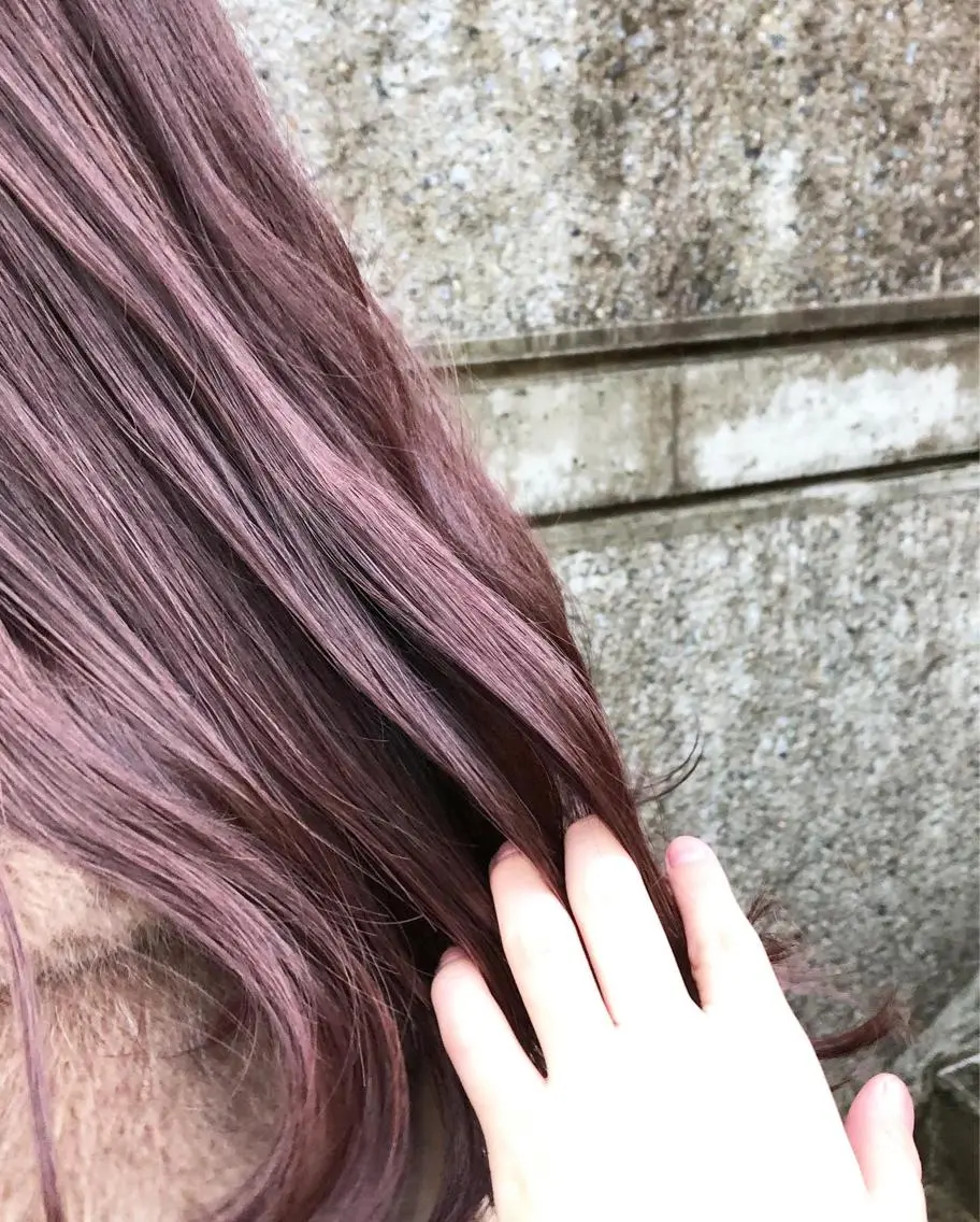 ロング カラー ヘアアレンジ ピンクカラー バイオレットカラー カット ヘアカラー トリートメント メンズ特化✂️栗原 侑也のヘアスタイル