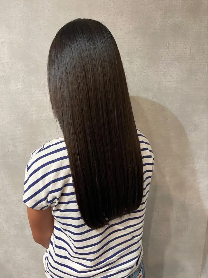 ロング 髪質改善 栗本 博史のヘアスタイル