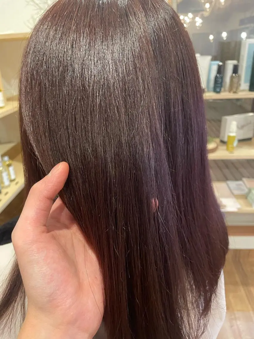 ミディアム カラー オーガニックカラー 狩野 龍二のヘアスタイル