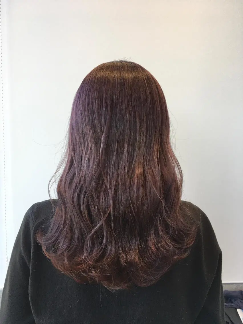 ロング カラー ベージュカラー ピンクカラー ピンクベージュ ヘアカラー トリートメント ヘアセット yoshi ☆のヘアスタイル