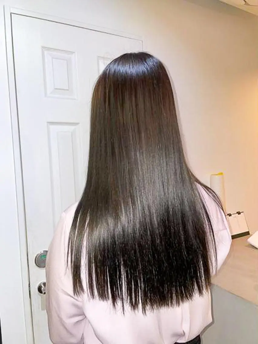 ミディアム カラー パーマ ショートボブ ミディアムパーマ アディクシーカラー ブリーチ ブロンド カット ヘアカラー トリートメント CEINE PATHのヘアスタイル
