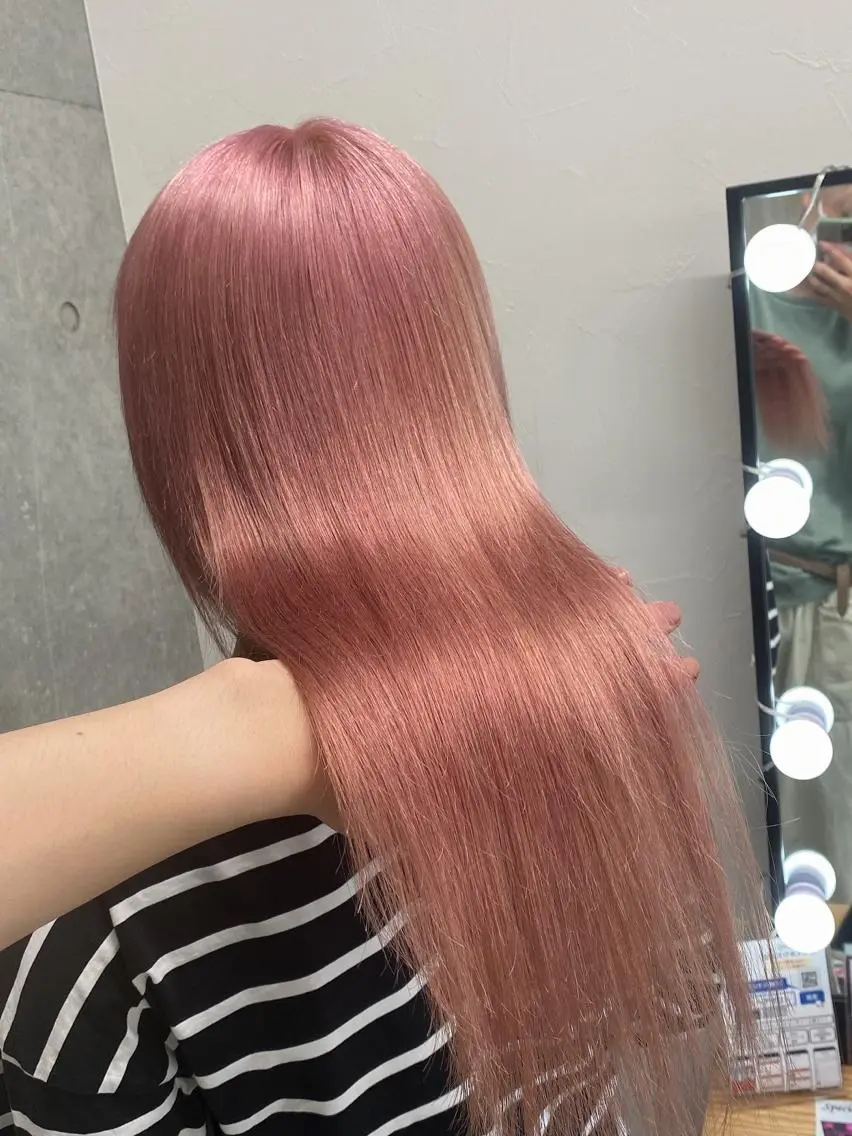 セミロング カラー アッシュ アッシュグレー アッシュグレージュ バレイヤージュ ミストバング ヘアカラー トリートメント ヘアセット ハイトーン特化💍 chloe💍韓国のヘアスタイル