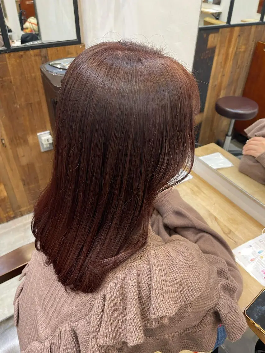 セミロング カラー まるた ゆうな /メンズカットのヘアスタイル