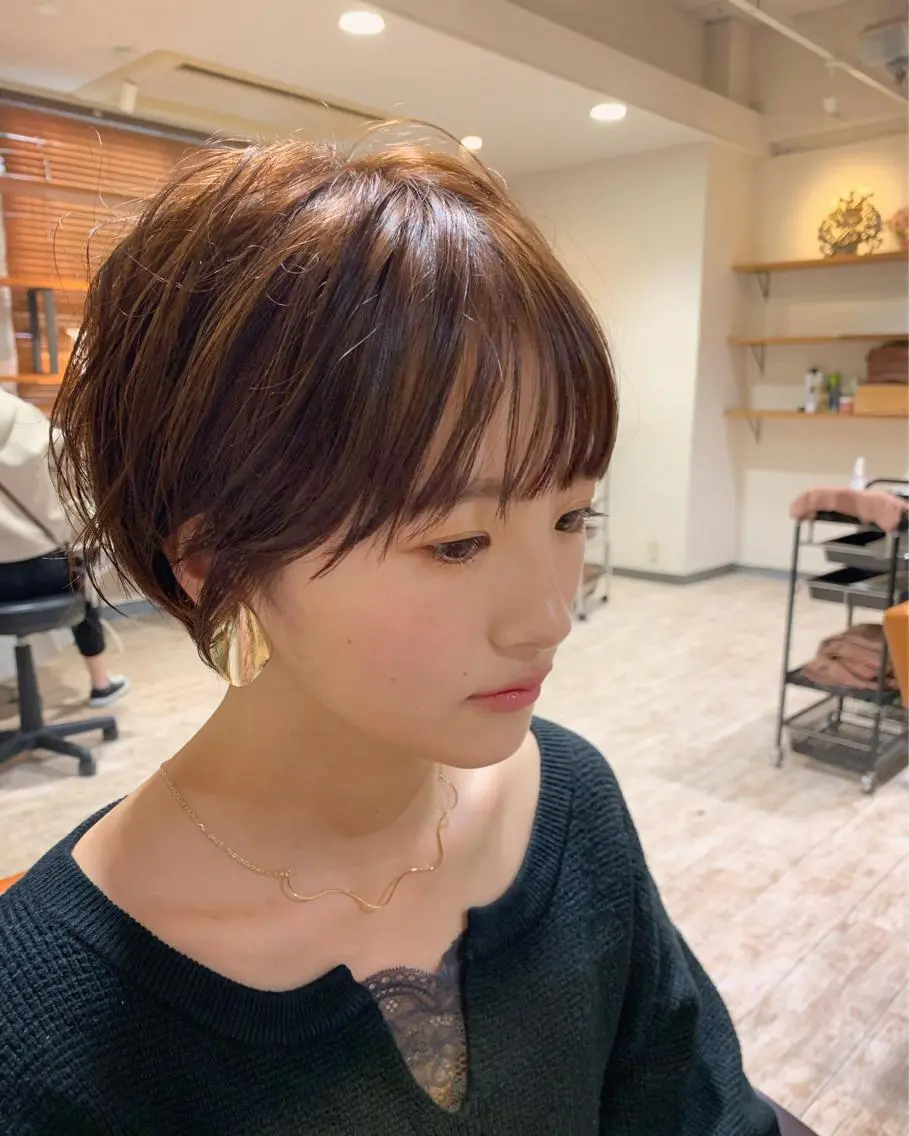 ショート カット ヘアカラー トリートメント 🍋似合わせ✖️ ショートヘア🍋早田のヘアスタイル