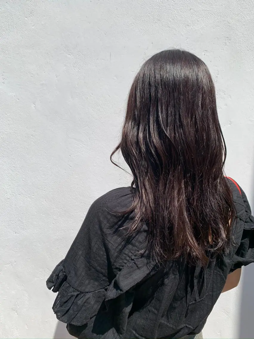 ロング カラー 中沢梨々花 🎀透明感カラーのヘアスタイル