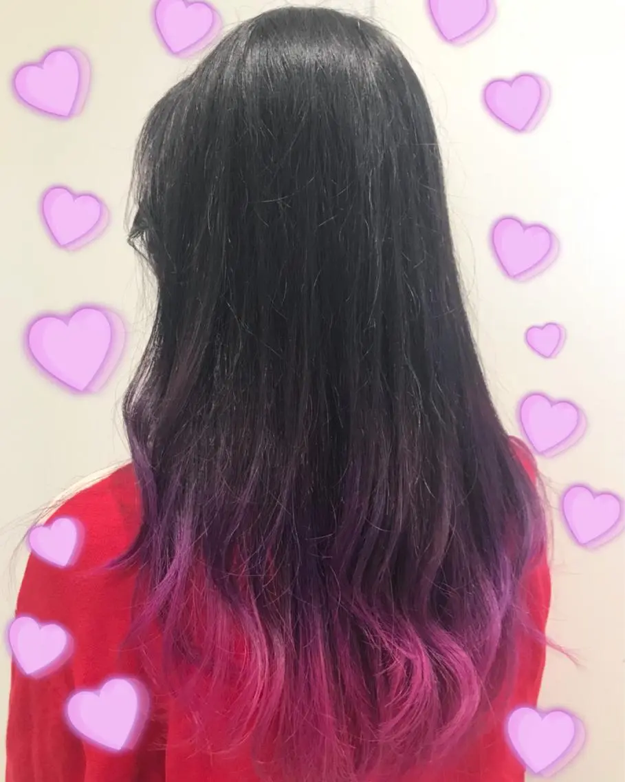 カラー グラデーションカラー ピンクカラー ピンクパープル 新宿駅近♡個室 ♡関口三都季🌜のヘアスタイル