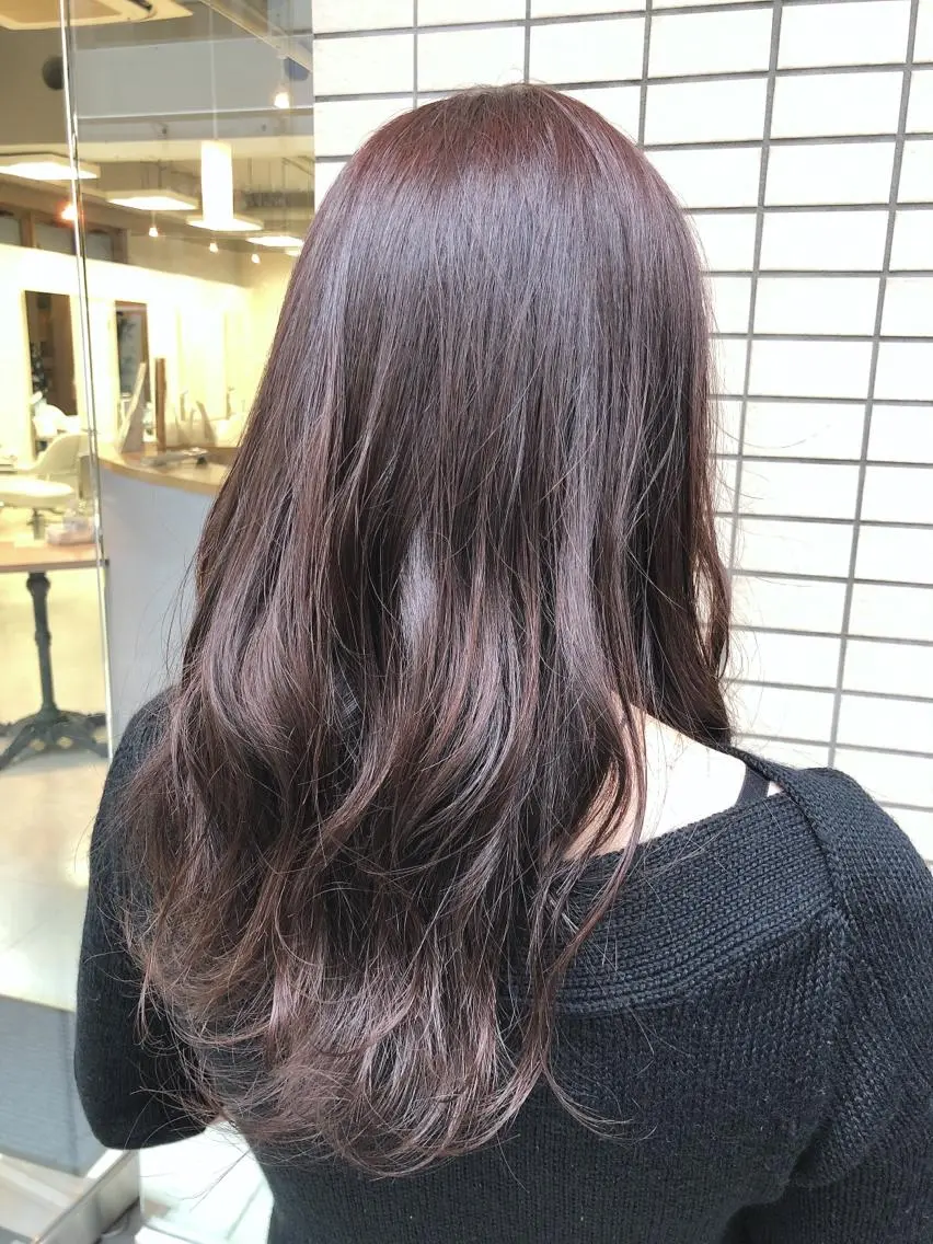 ロング ヘアカラー トリートメント 阿部 美咲のヘアスタイル