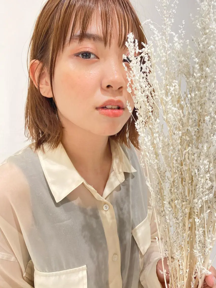 ミディアム カラー ヒラノホナミ 🫧艶髪🫧髪質改善のヘアスタイル