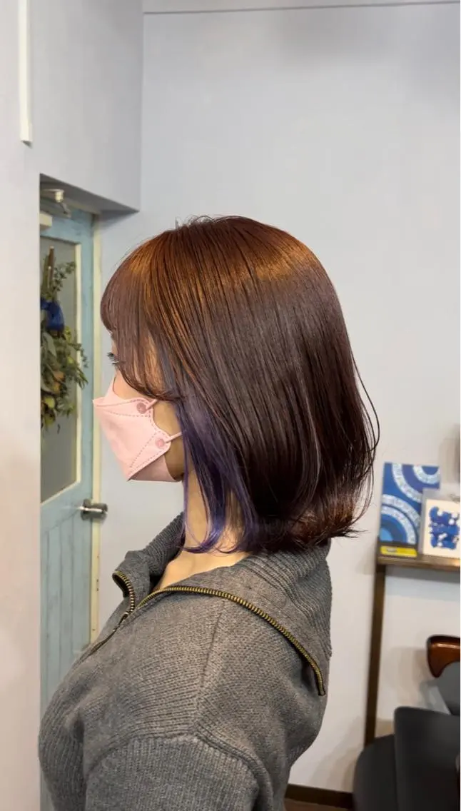 カラー イヤリングカラー インナーカラー カット ヘアカラー トリートメント 🌈美髪✂︎艶色🎨 頭皮改善🍀TAKUのヘアスタイル