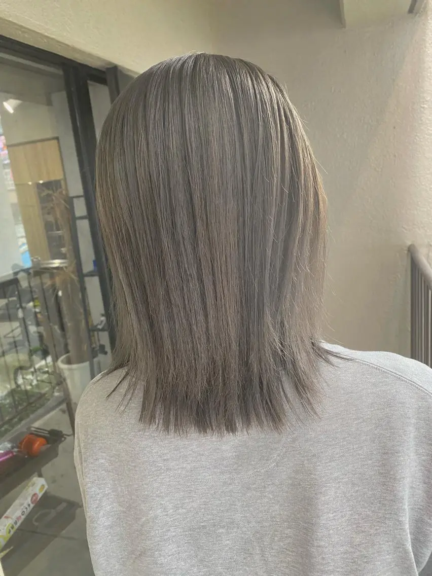 ミディアム カラー 髪質改善/レイヤー カット手塚奨のヘアスタイル