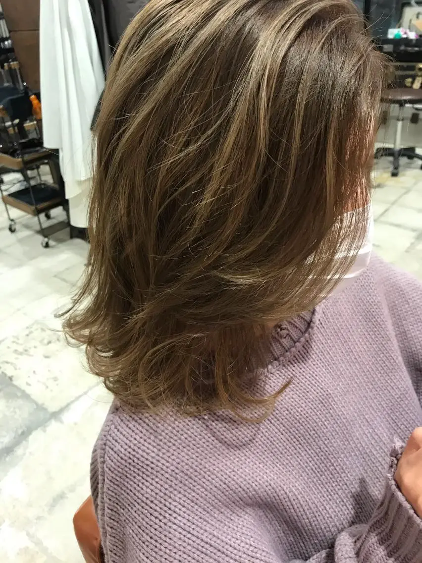 セミロング カット ヘアカラー トリートメント ayane⭐️ボブ・ ショート・パーマのヘアスタイル