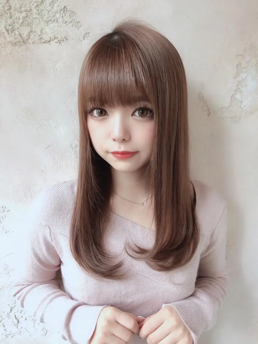 ミディアム カット ヘアカラー トリートメント 代表山口ひな 髪質改善のプロのヘアスタイル