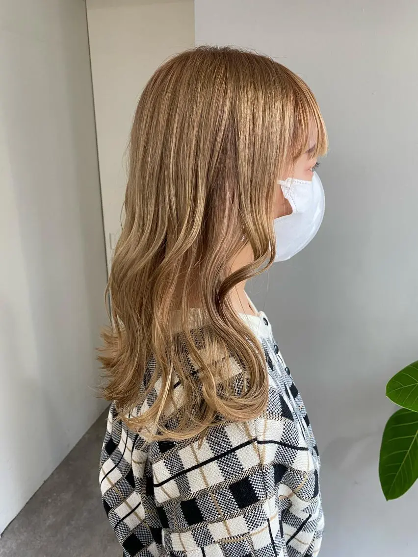 ミディアム カラー ヘアアレンジ ピンクカラー ヘアカラー ボブ /ニュアンス/ satomi🧸💖のヘアスタイル
