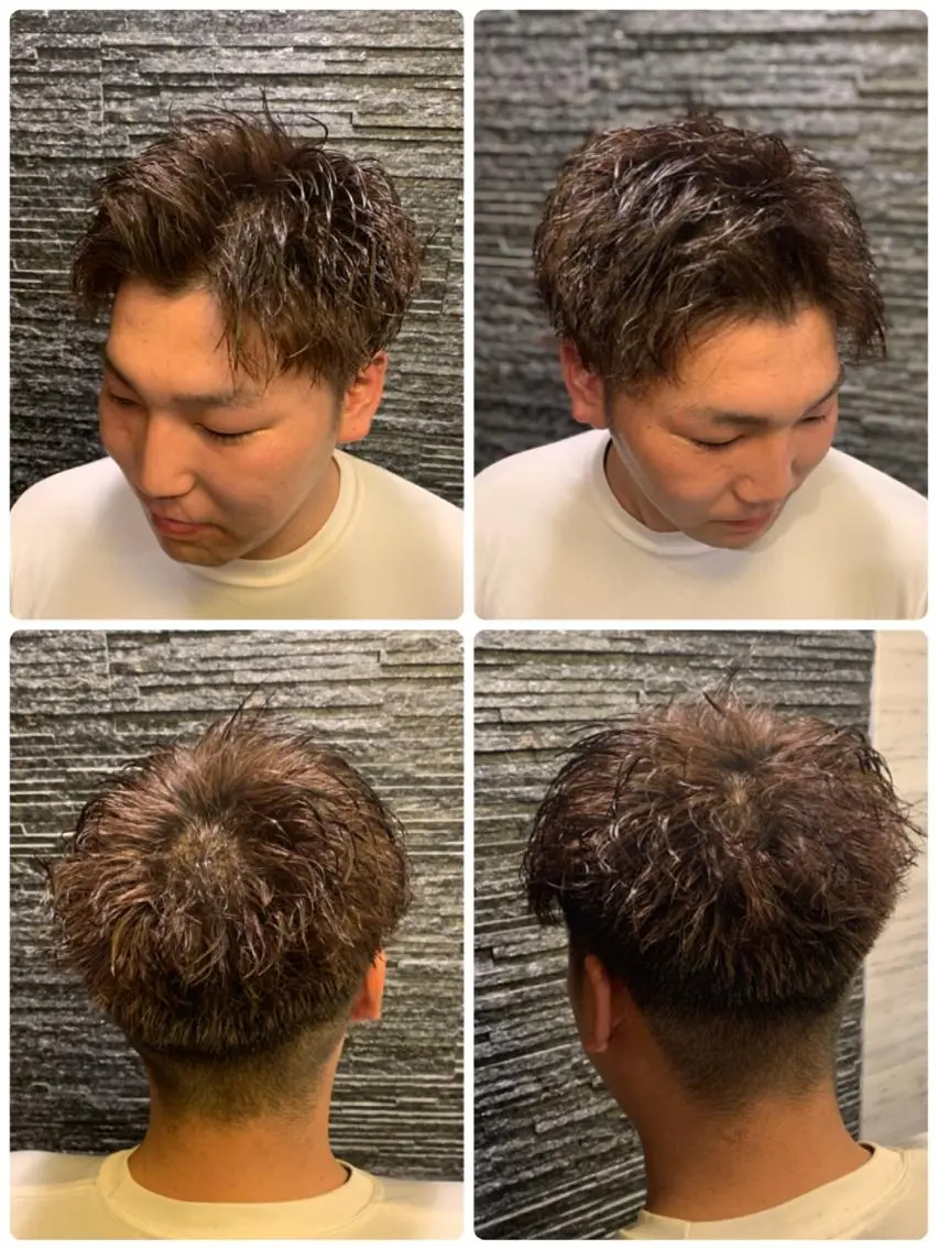 ミディアム パーマ ミディアムパーマ ツイストパーマ 老田竜也 ヒロ銀座ヘアサロンのヘアスタイル