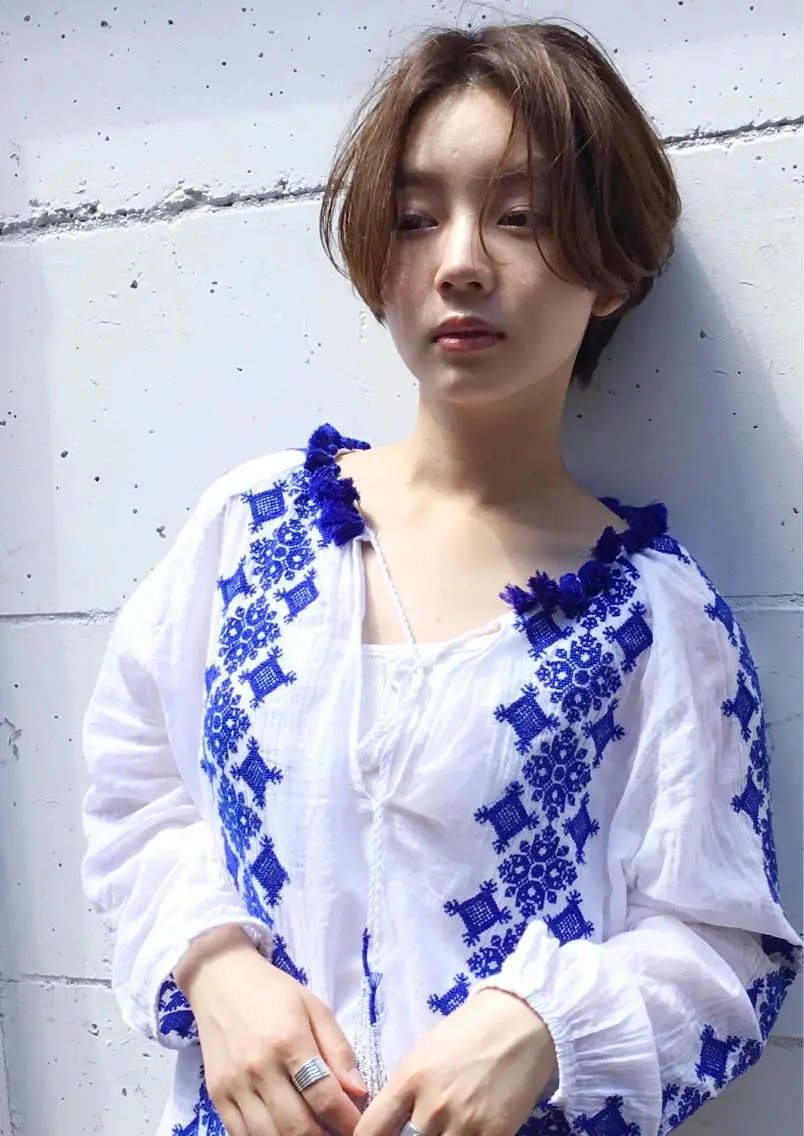 ショート カラー カット ヘアカラー トリートメント 坂本 裕介のヘアスタイル