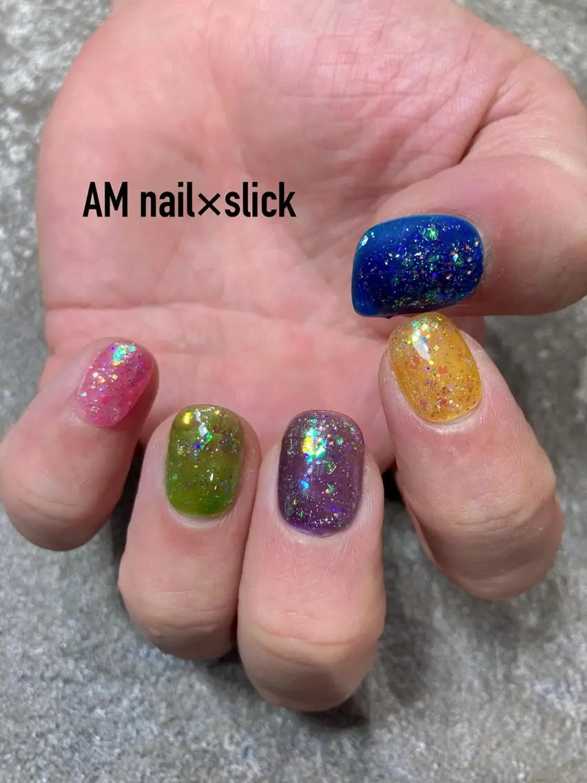 ネイル アートネイル 持ち込み ハンドネイル Am:nail 柏 SUE（スゥ）のネイルデザイン