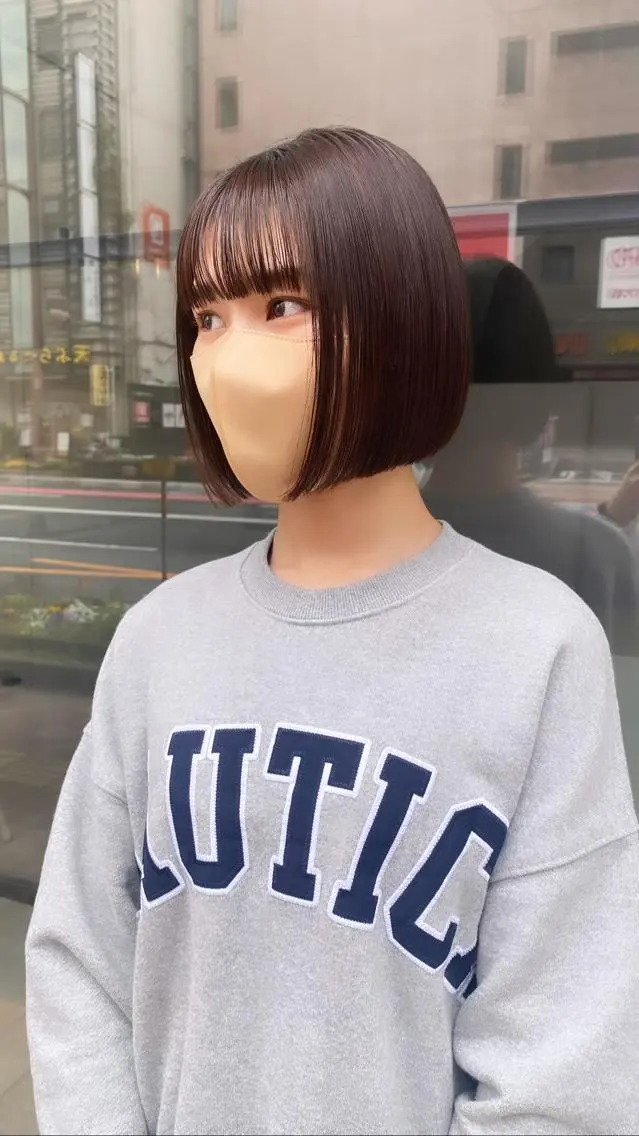 ショート カット トリートメント RURI韓国ボブ 🇰🇷タッセルボブのヘアスタイル