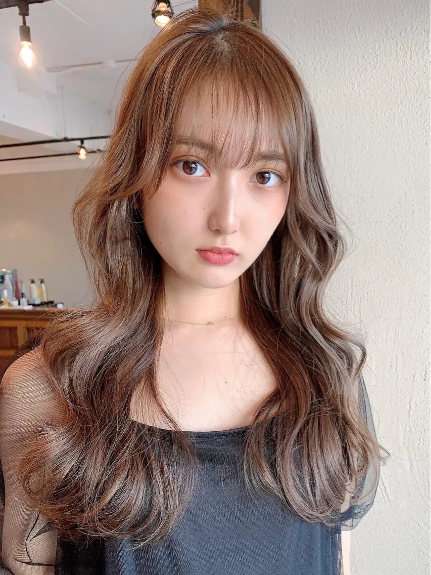 ロング カラー ヘアカラー トリートメント 透明感カラー✂︎ /縮毛矯正/YUKAのヘアスタイル