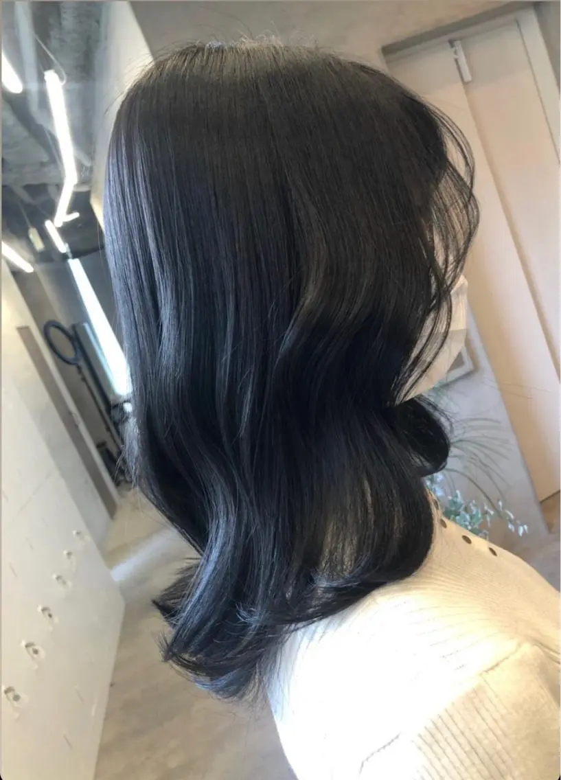 セミロング カット ヘアカラー トリートメント マンツーマン／韓国 ヘア‎Amiのヘアスタイル