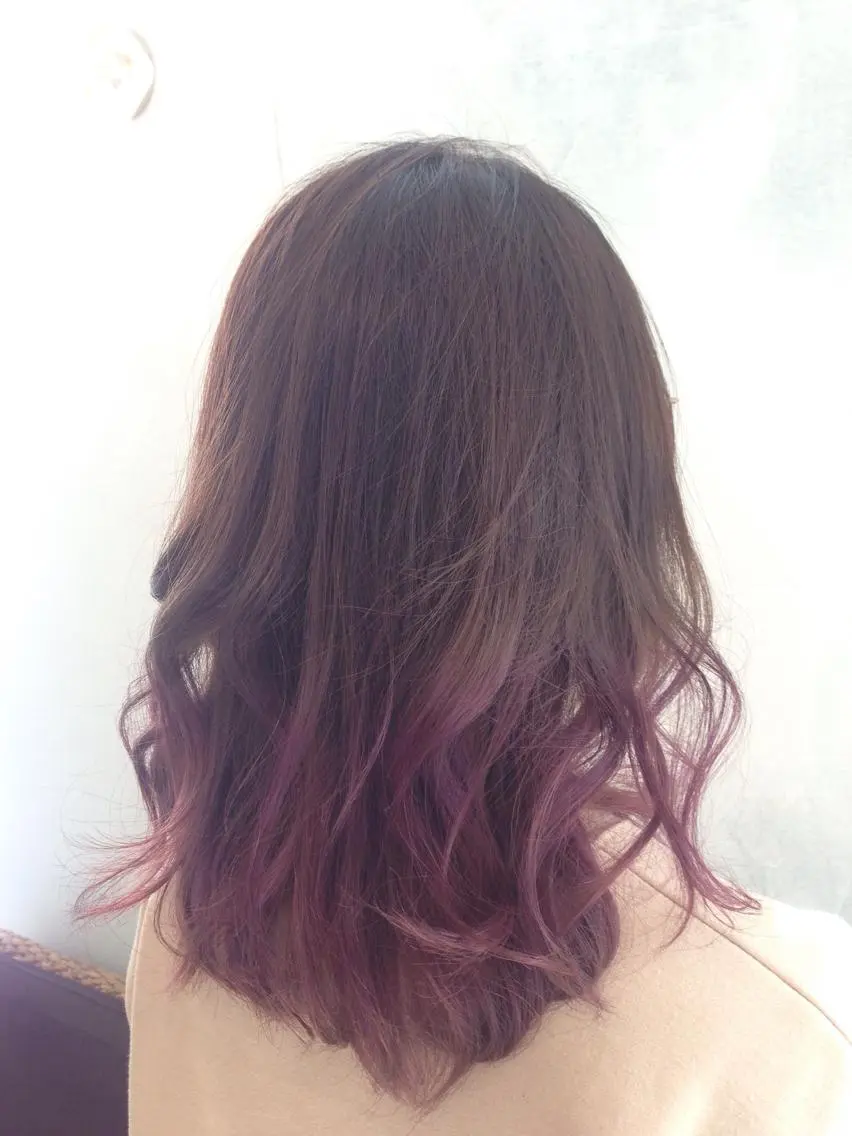 セミロング カラー 浅川 実行のヘアスタイル