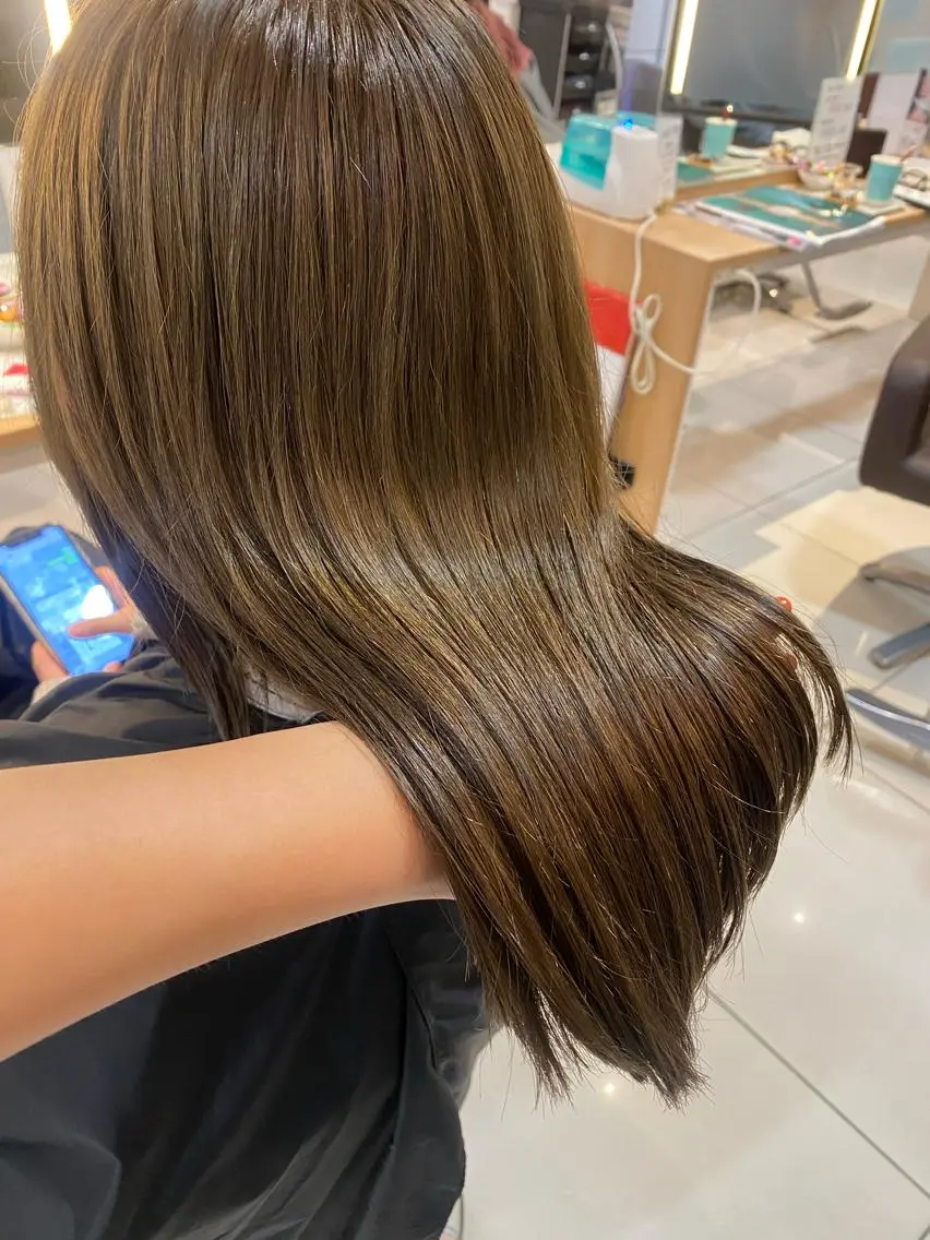 ミディアム カラー ベージュカラー 🐥波巻き/メンズ/ ショート🐥いとみなのヘアスタイル