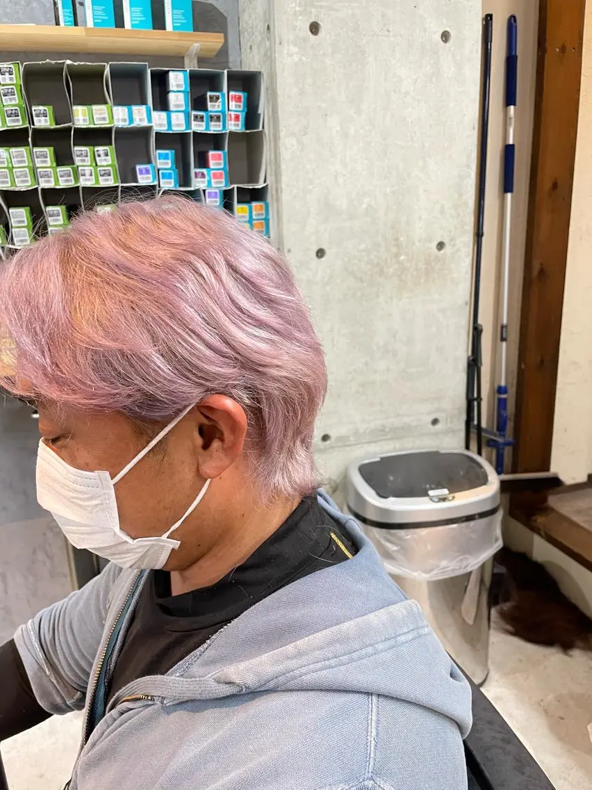 カラー メンズ カット ヘアカラー トリートメント メンズ韓国ヘア👹 KAJIのヘアスタイル