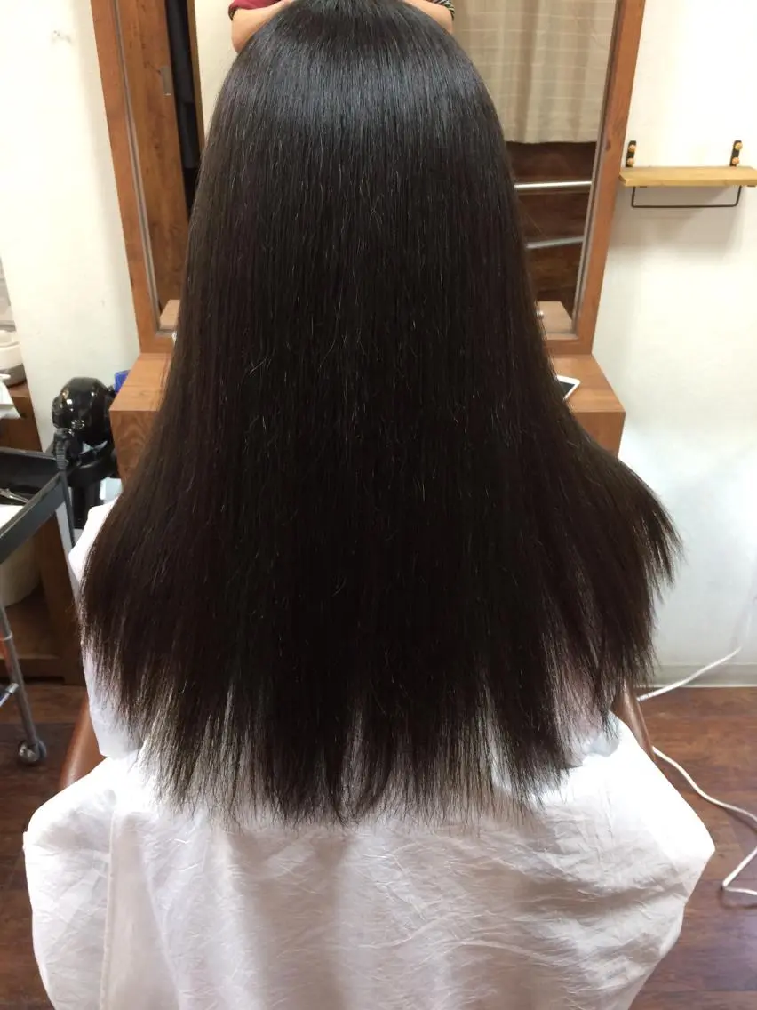 ロング パーマ 縮毛矯正 村田 淳のヘアスタイル