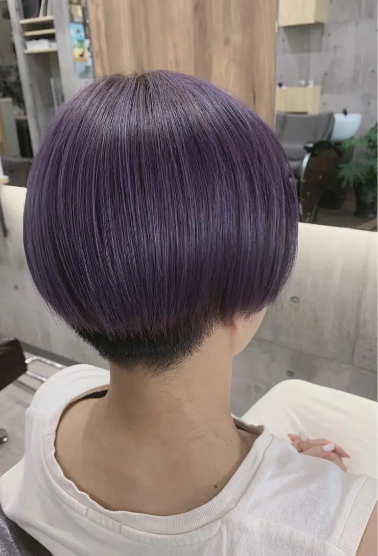 ショート カラー バレイヤージュ ブリーチ ケアブリーチ ダブルカラー グラデーションカラー ヘアカラー memento 斎藤大覚のヘアスタイル