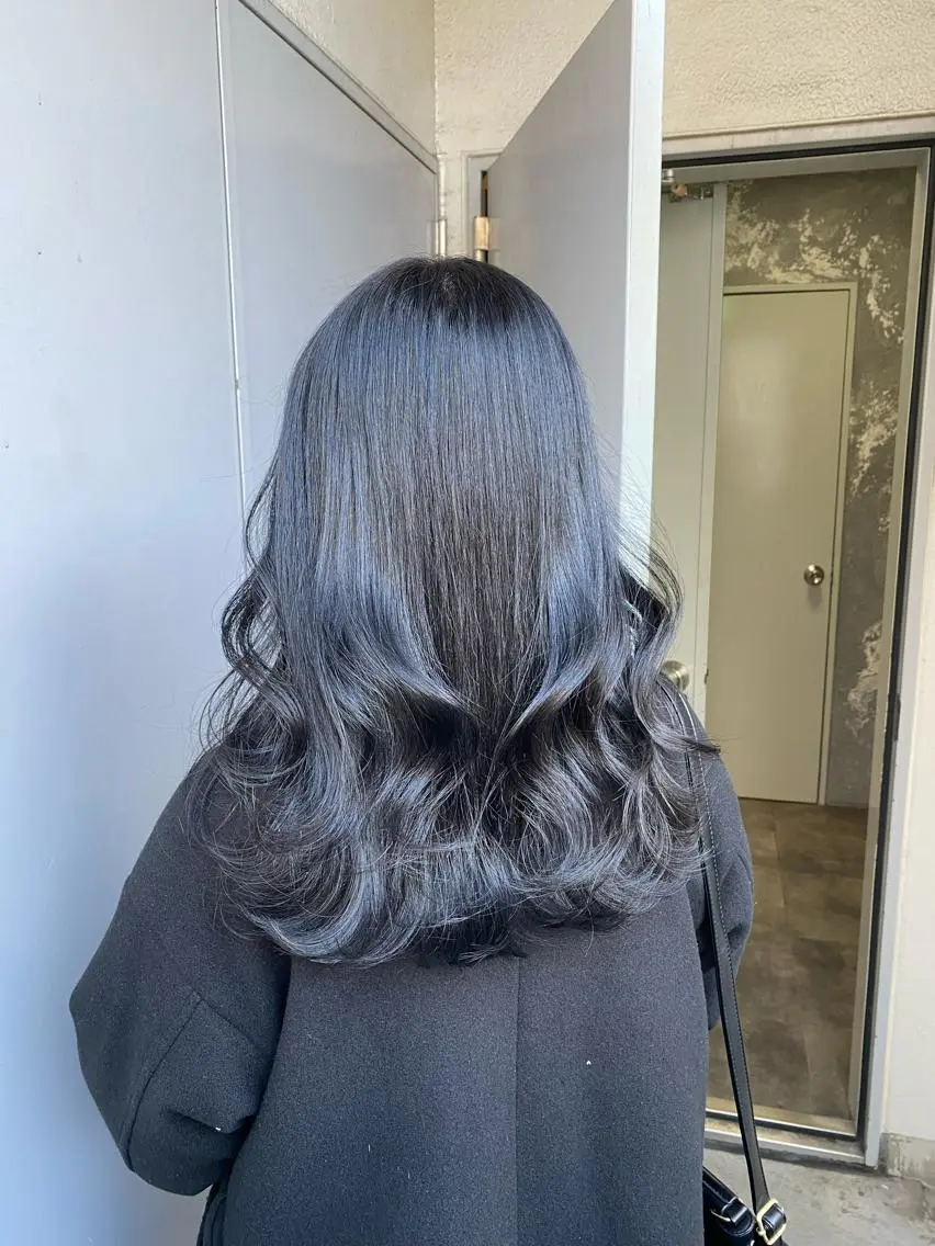 ロング 縮毛/ダブルカラー 🦋ベージュヘア🦋のヘアスタイル