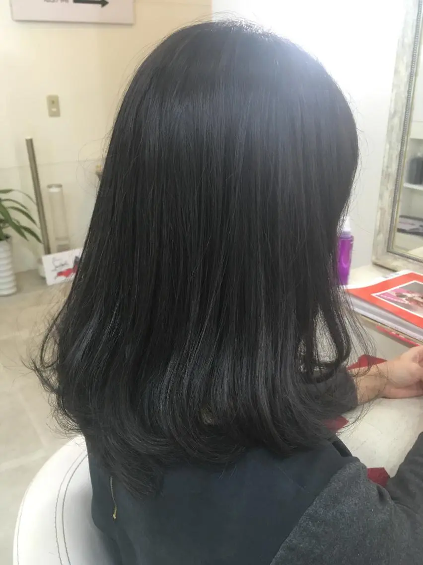 ミディアム カラー 髪質改善 中川 翔のヘアスタイル