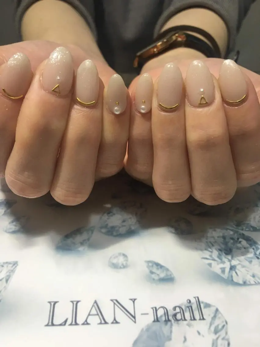 ネイル ラメ(グリッター) ワンカラーネイル LIAN- nailのネイルデザイン