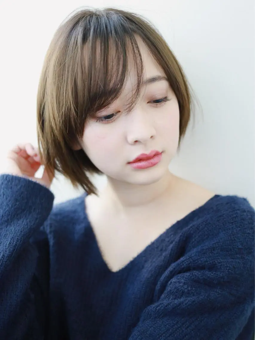 ショート カラー ショートボブ ミストバング ブリーチ デザインカラー ダブルカラー アンブレラカラー💫 フェイスフレーミングのヘアスタイル