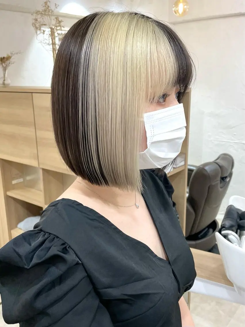 ショート カラー 髪質改善 縮毛矯正/ レイヤー/銀座/本木のヘアスタイル