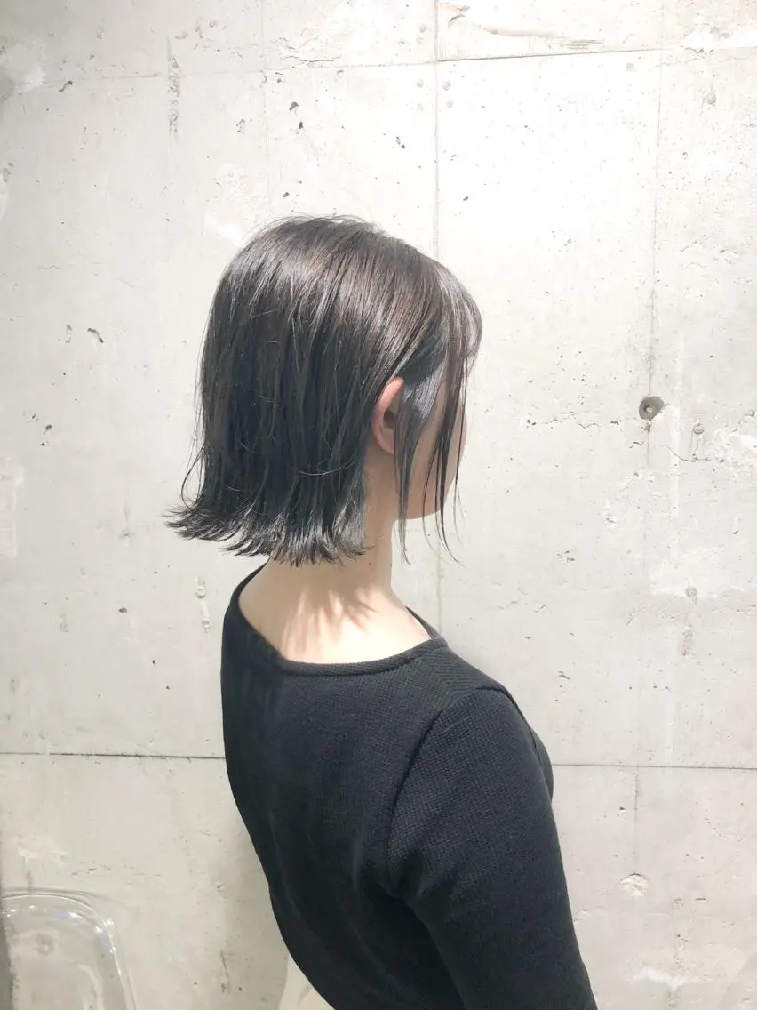 セミロング カラー パーマ ヘアアレンジ メンズ キッズ ネイル マツエク・マツパ メンズブリーチ アッシュ ブリーチ 透明感カラー シルバー 当日予約⭕️ Rene’のヘアスタイル