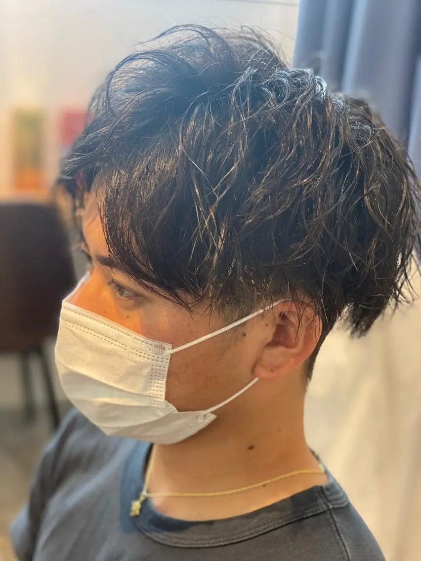 パーマ メンズ カット パーマ ヘッドスパ 【メンズ&髪質改善】 萬納陽介のヘアスタイル