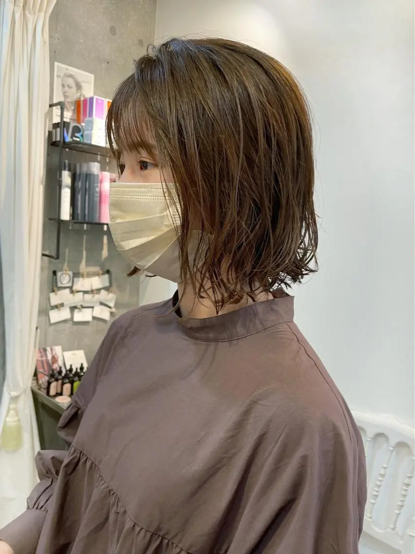 ショート パーマ ボブ ニュアンスパーマ HIROKI ” ボブのヘアスタイル
