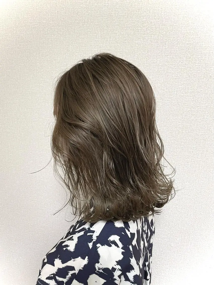 ミディアム カラー ブリーチ ダブルカラー グレージュ カット ヘアカラー トリートメント studio the soel /TAKAのヘアスタイル