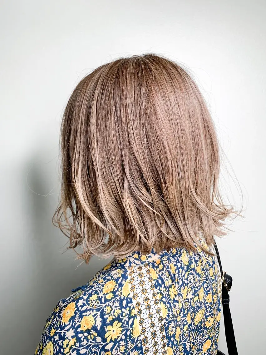 ショート カラー バレイヤージュ レイヤーカット ヘアカラー トリートメント 🌈 DAIKI 🌈のヘアスタイル
