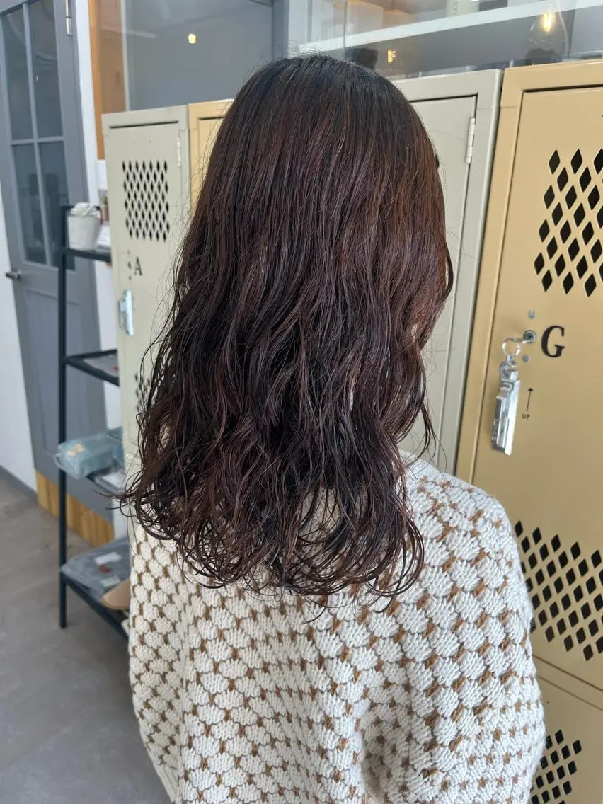 セミロング パーマ カット パーマ トリートメント 🌼sunc HINAMI🌼のヘアスタイル