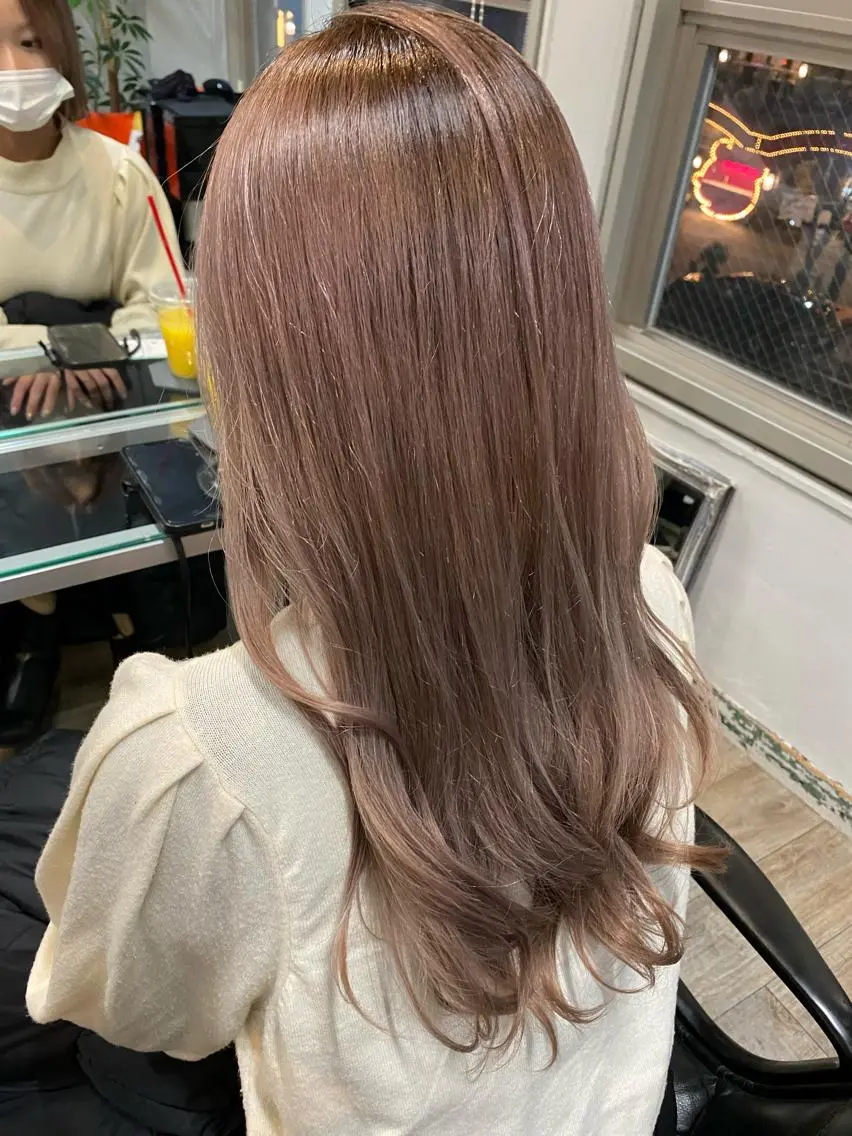 ロング カラー ピンクカラー ヘアカラー トリートメント アレンジ指名 no.1✨ｈａｋｏのヘアスタイル
