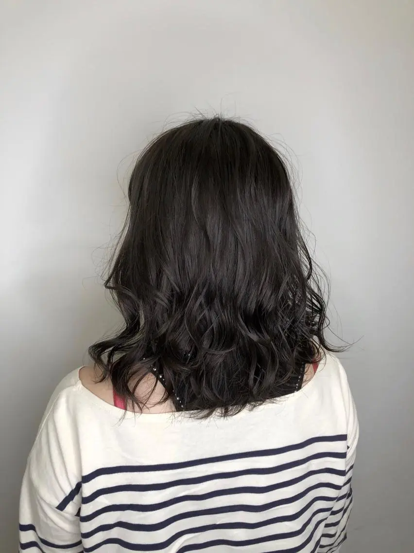 ミディアム カラー ブリーチ 透明感カラー エドルカラー brace今里店店長 加井直樹のヘアスタイル