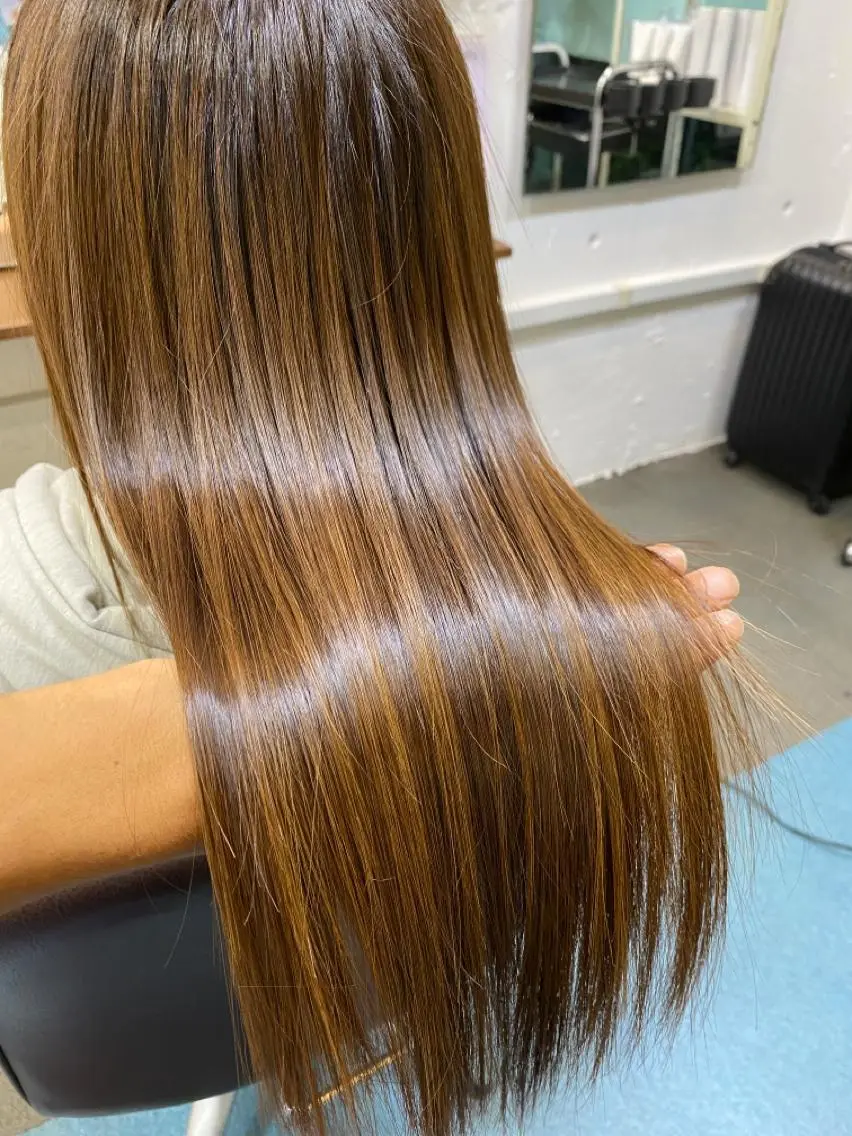 ロング カラー 髪質改善 トリートメント カット ヘアカラー トリートメント 【髪質改善】に特化 オリーブオイルクラブのヘアスタイル