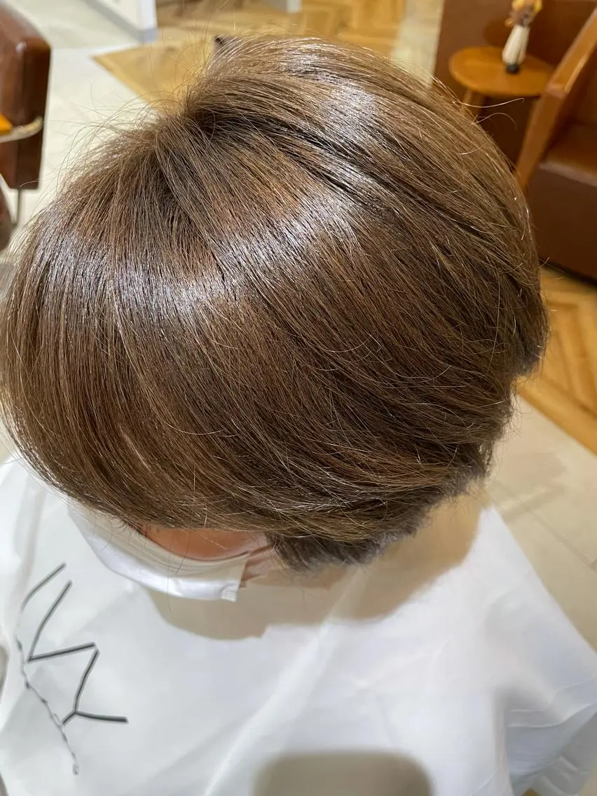 ショート カラー ハイライトカラー ハイライト 過去一の柔髪ヘア 🌿einshairのヘアスタイル