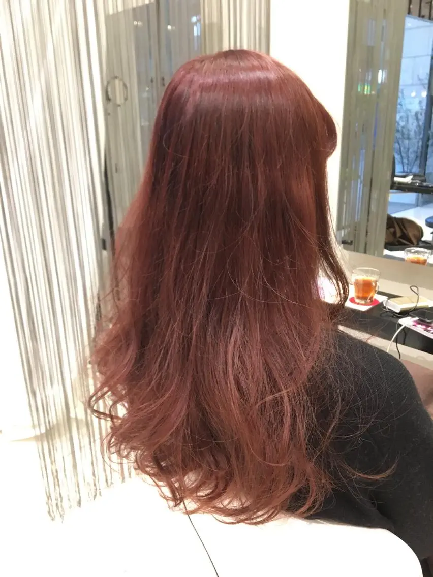 カラー ダブルカラー ピンクカラー 千葉 勇樹のヘアスタイル