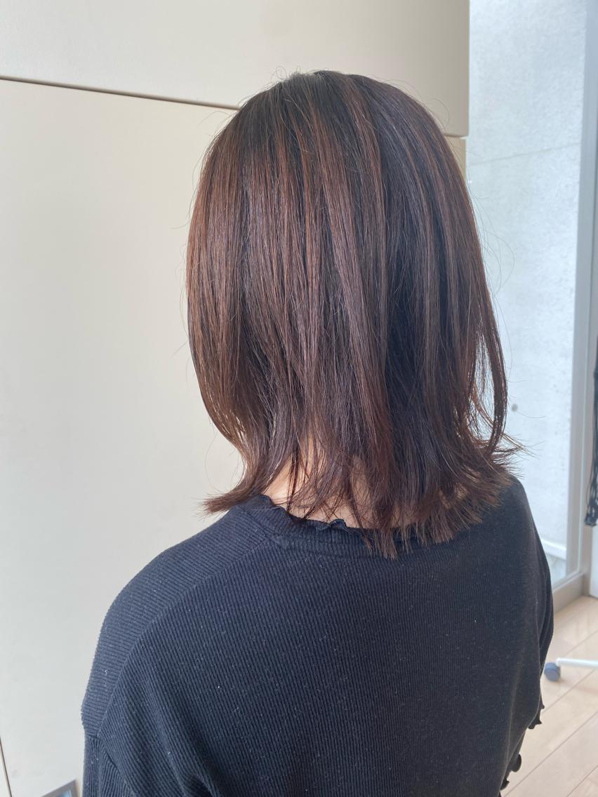 ミディアム レイヤーカット 金子 亜里紗のヘアスタイル