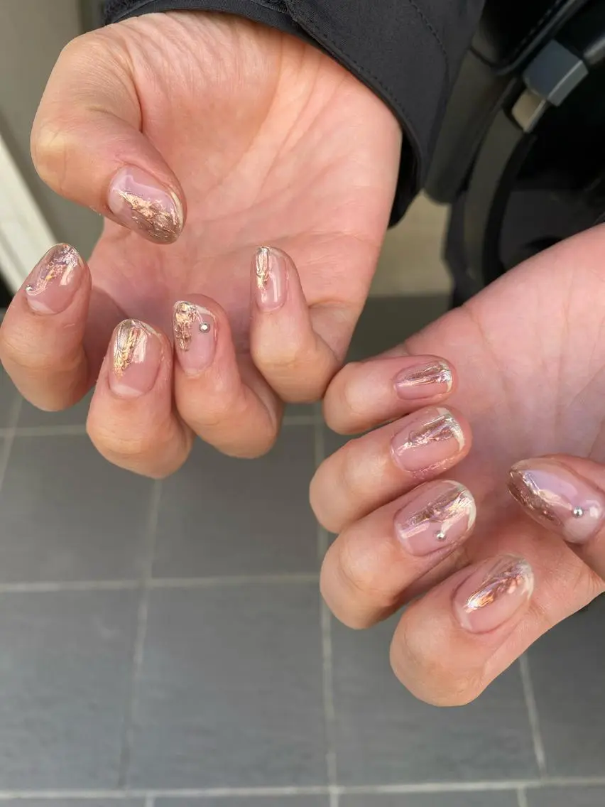 ネイル ハンドネイル 草加ニュアンスネイル 🌚hersのネイルデザイン