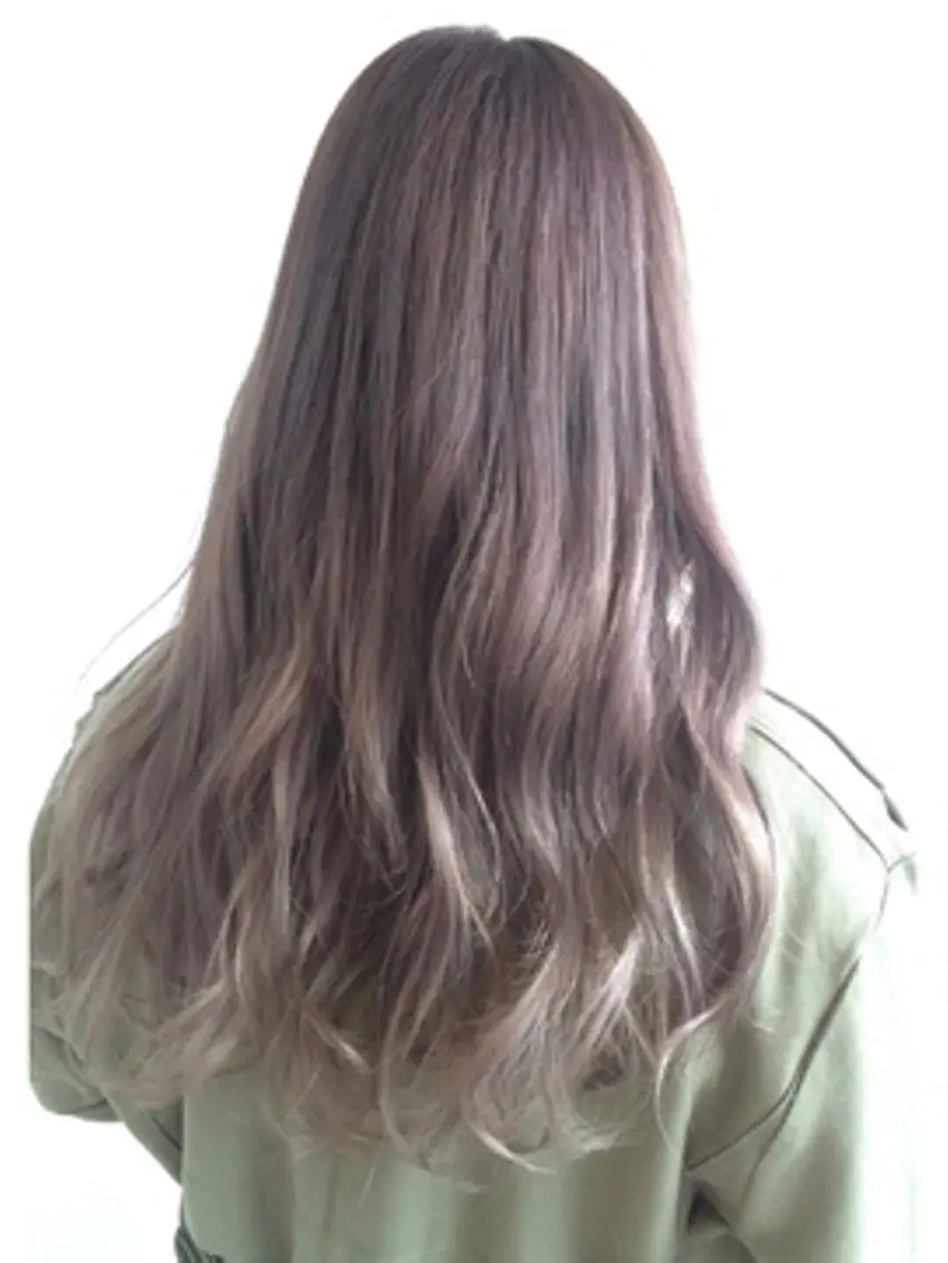 ミディアム カラー カット ヘアカラー トリートメント ホカリ ツカサのヘアスタイル