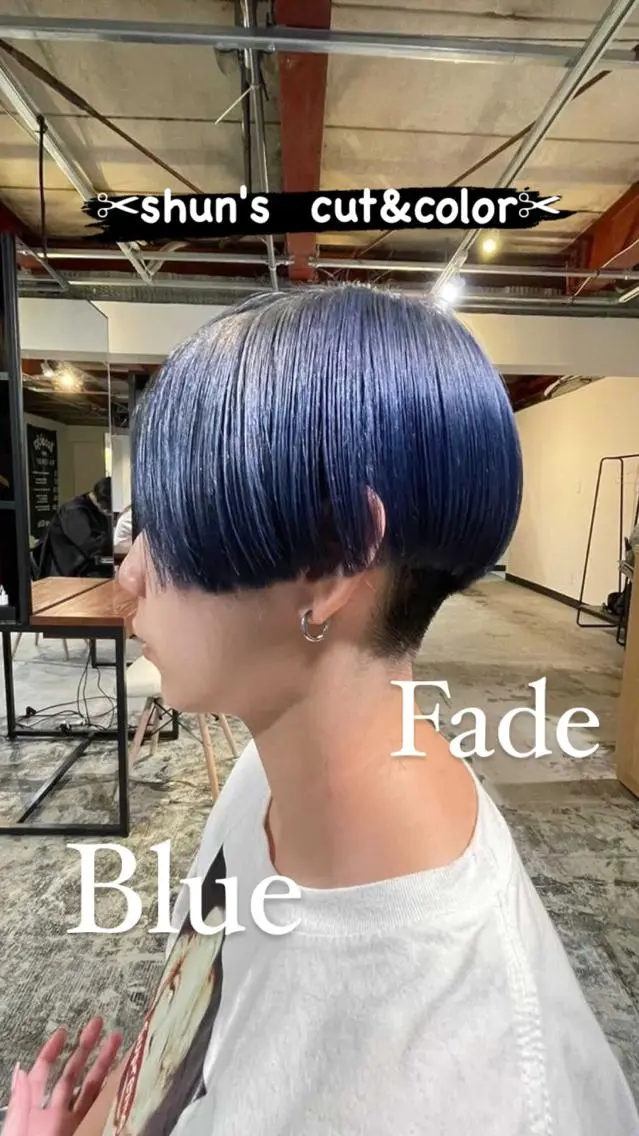 ショート カラー フェード特化✂︎ ✂︎sunのヘアスタイル